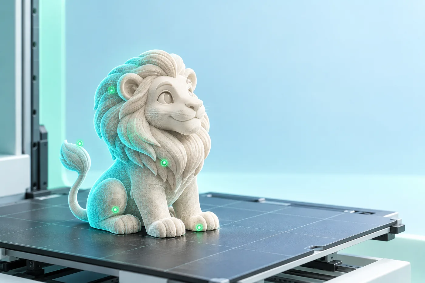 A printable character model with automatic repair checks